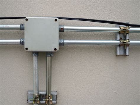 metallic tubing with junction box|junction box wall mount.